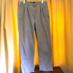 $85 Polo Ralph Lauren vintage polo chino pleated khaki casual pants men’s 32x32